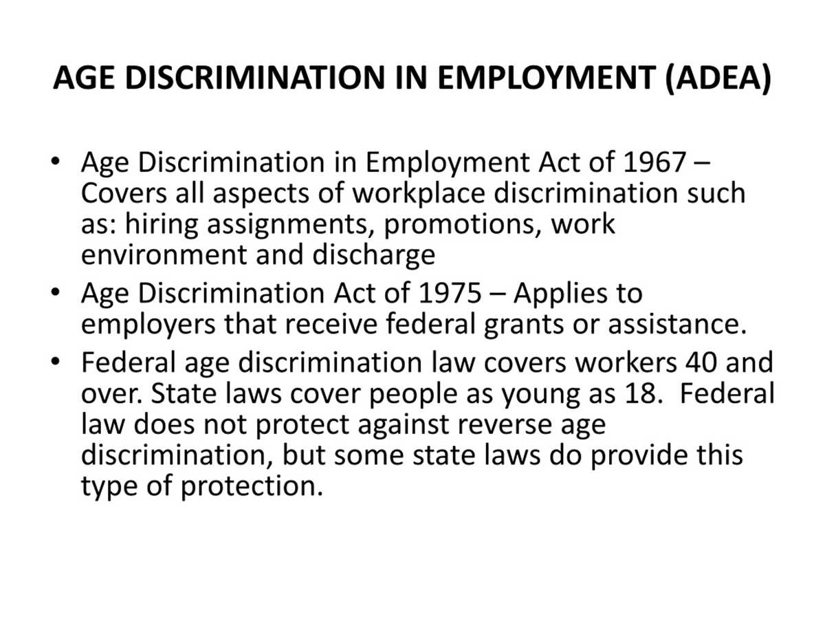 employment discrimination law exam questions and answers