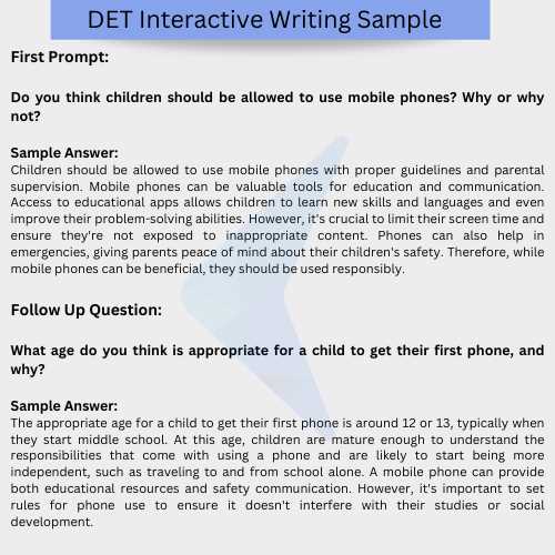 english written test questions with answers