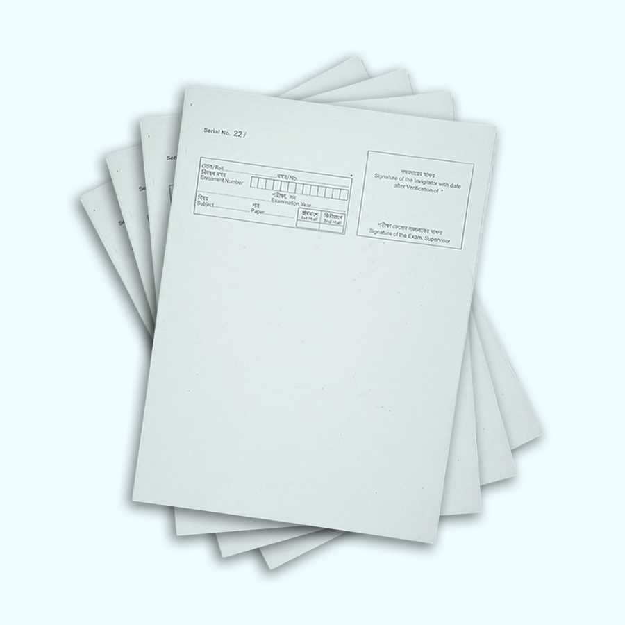 exam answer booklet