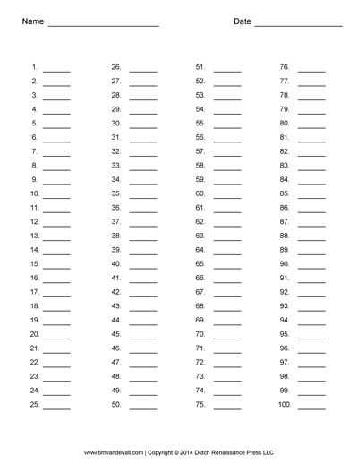 exam multiple choice answer sheet