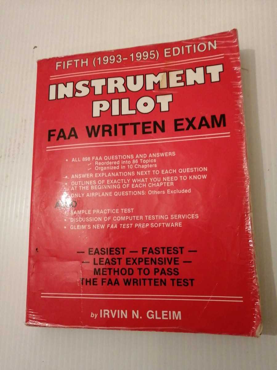 faa instrument written test questions and answers