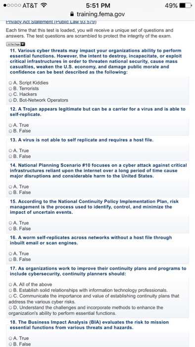 fema 700b exam answers