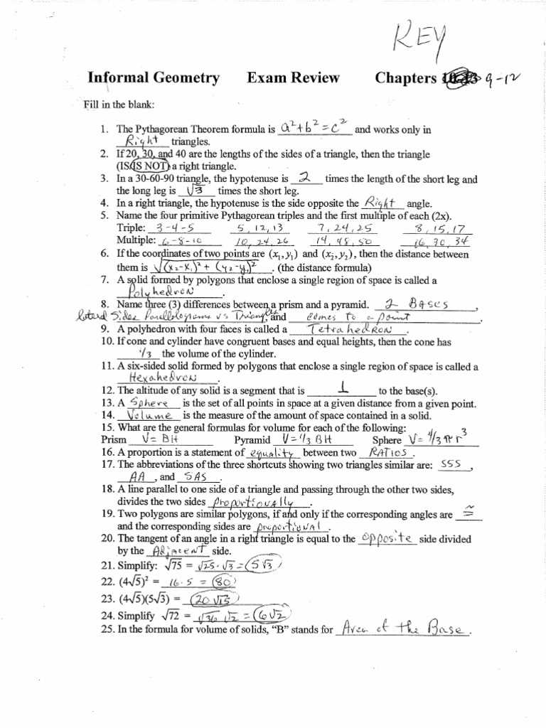flvs geometry final exam answers