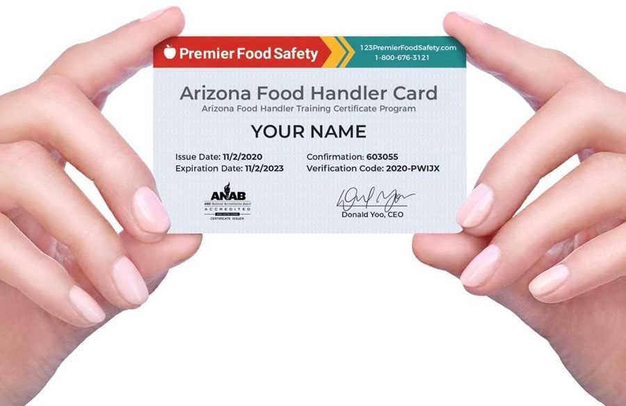 food handlers card arizona test answers