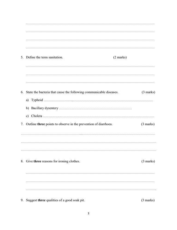 form 2 science exam paper with answer hk
