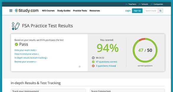 fsa mathematics practice test answer key