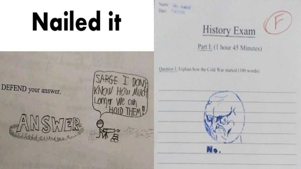 funniest answers to exam questions
