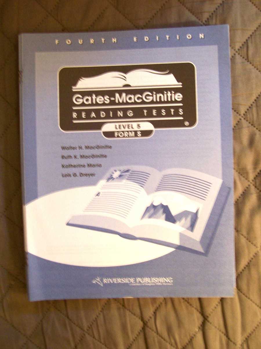 gates macginitie reading test answers