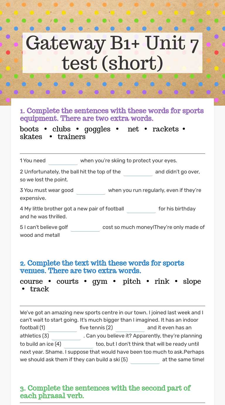 gateway b1+ unit 2 test answers