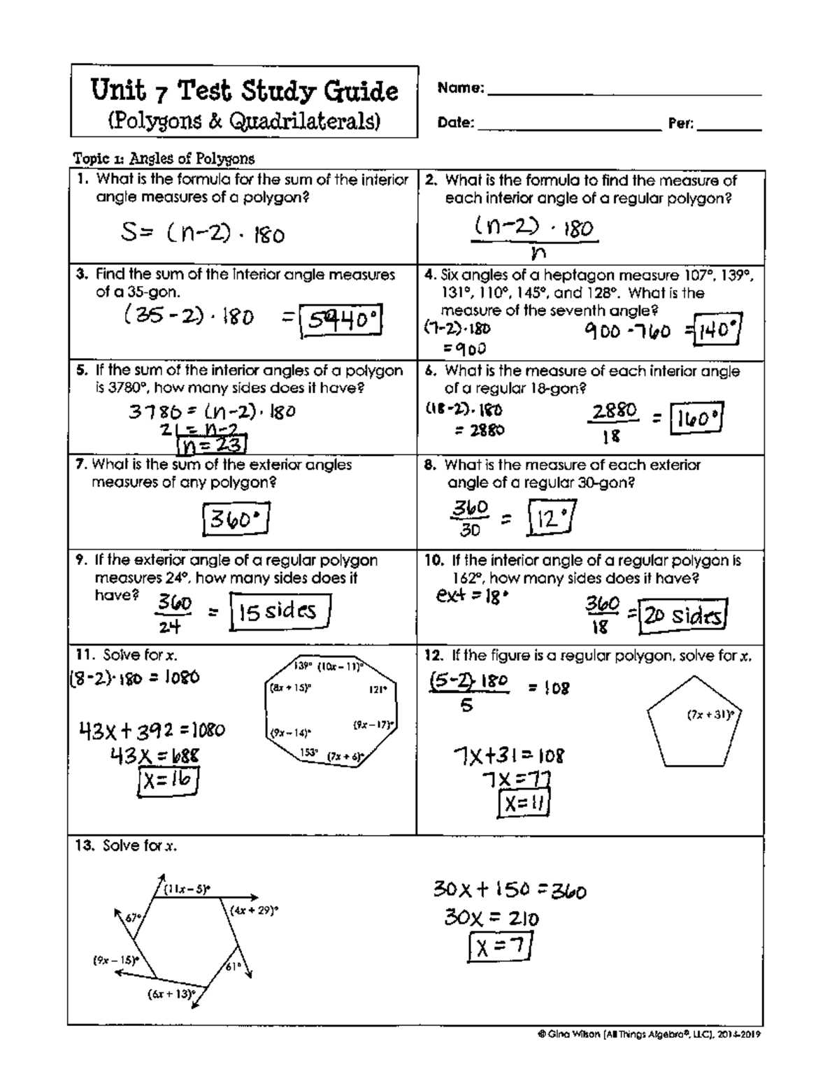 geometry common core chapter 1 test answers