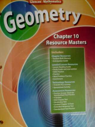 geometry test chapter 10 answers