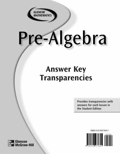 glencoe algebra 2 chapter 3 test answers