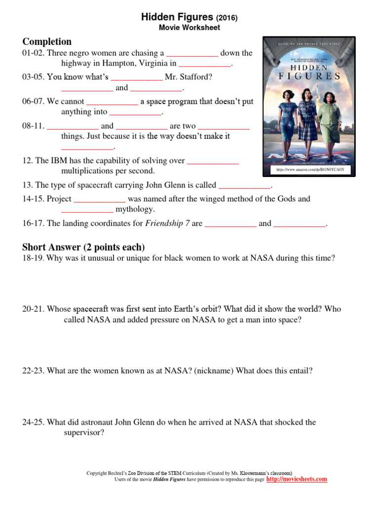 hidden figures ar test answers