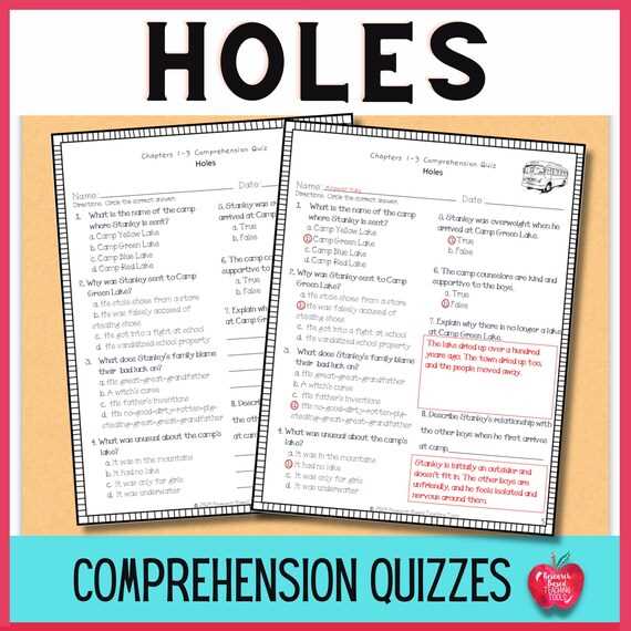 holes test answers