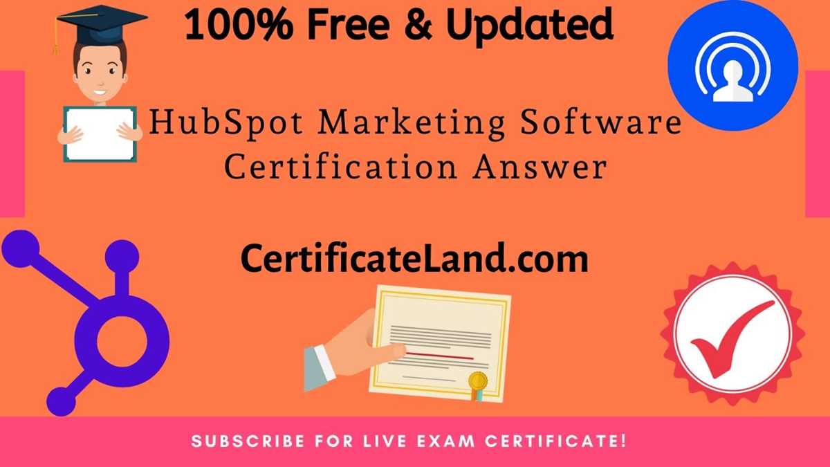 hubspot marketing software exam answers