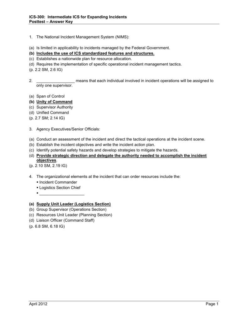 ics 300 and 400 test answers