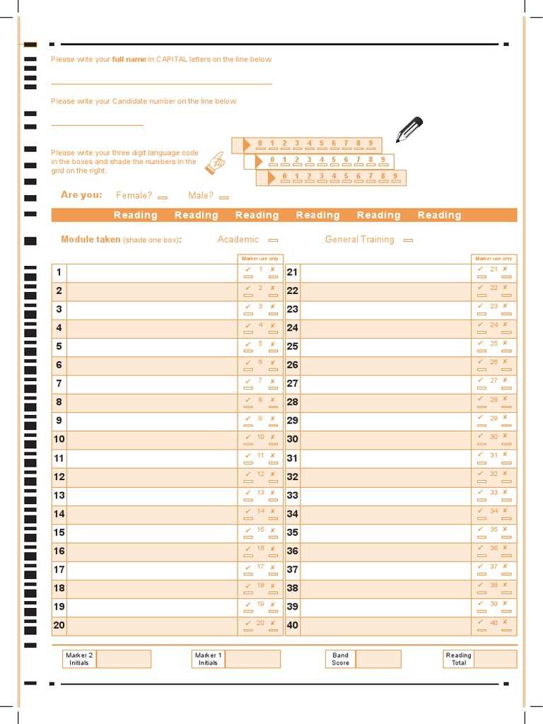 ielts sample reading test with answers