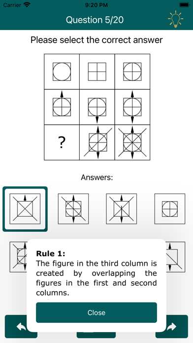 impulse app iq test answers