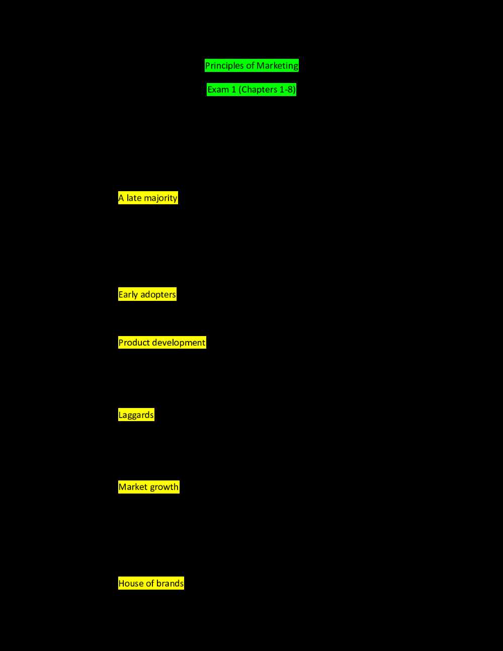 introduction to business and technology final exam answers