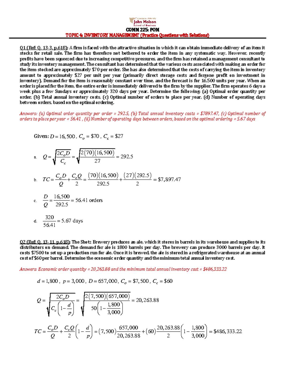 inventory management exam questions and answers inventory management exam questions and answers