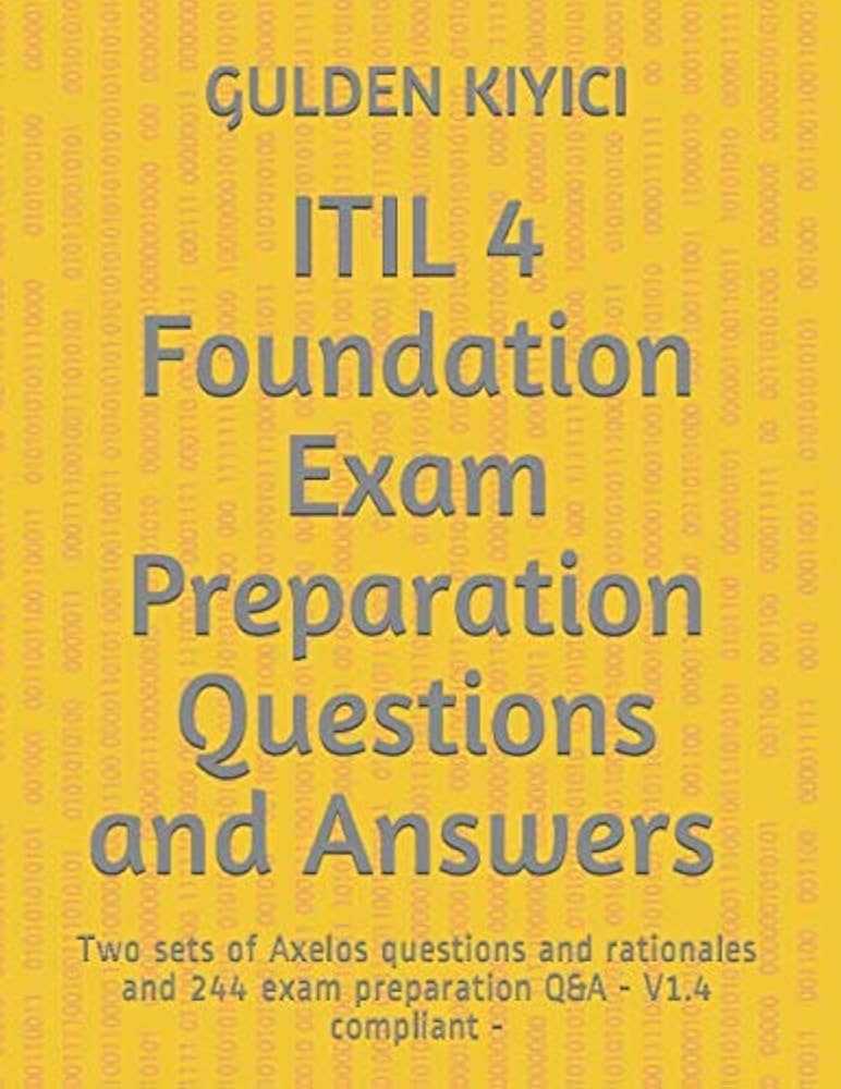 itil 4 foundation sample exam questions and answers