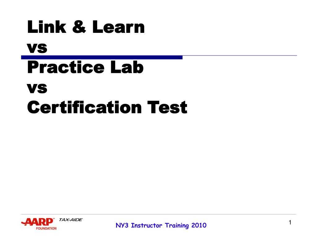 link and learn certification test answers