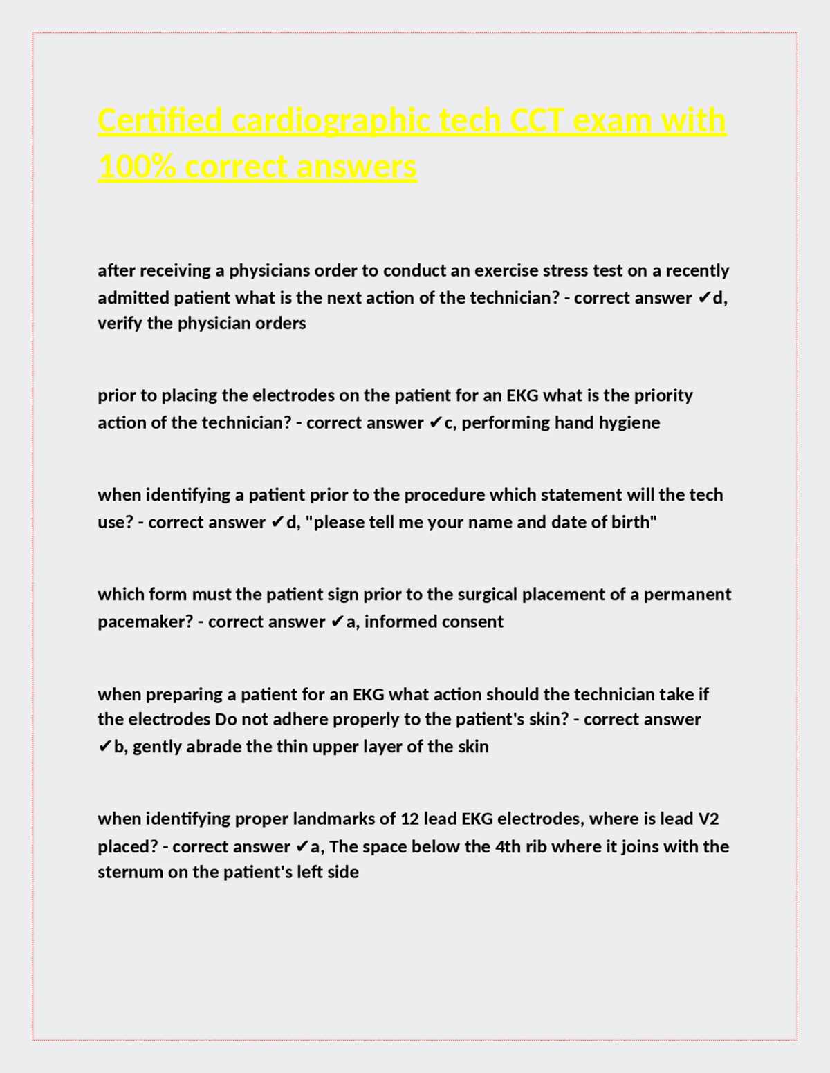 lmca exam answers