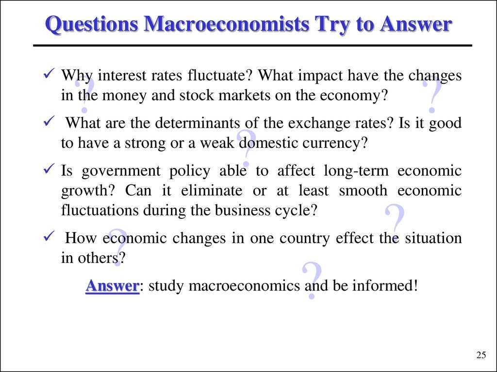 macroeconomics test answers