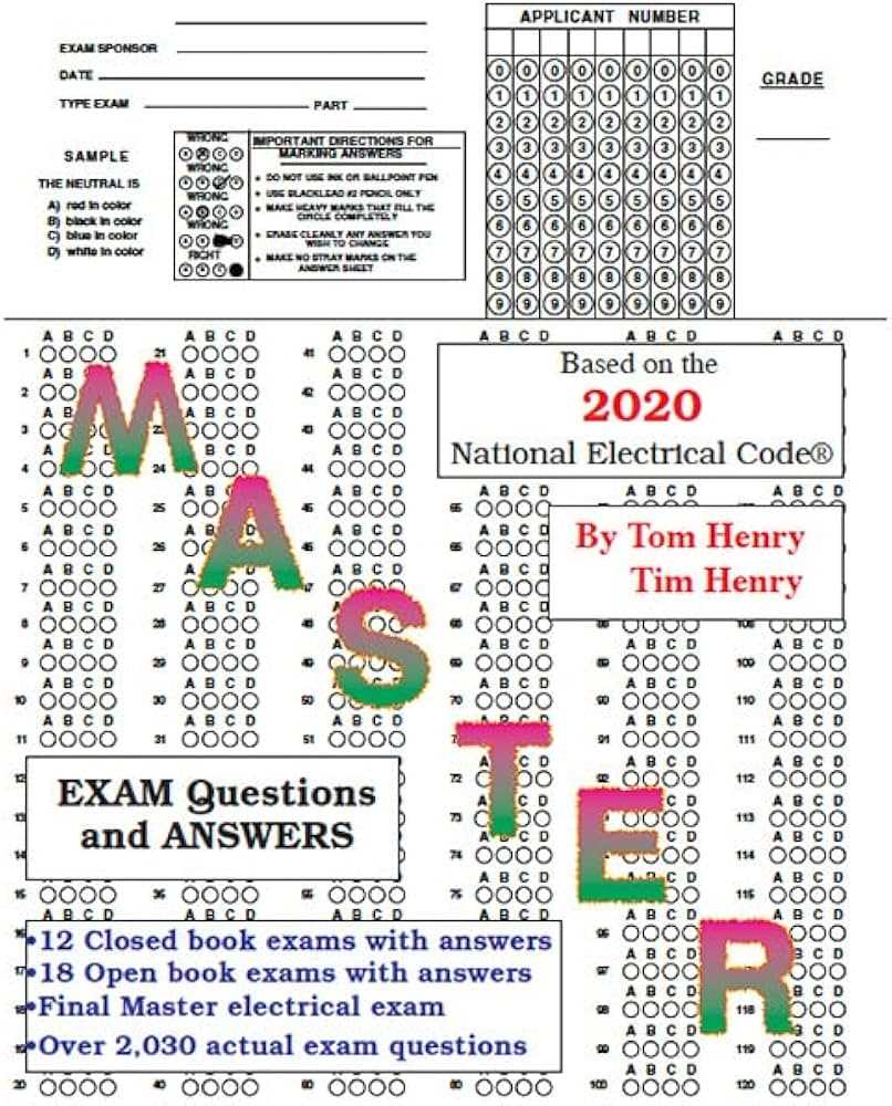 master electrician exam questions and answers book