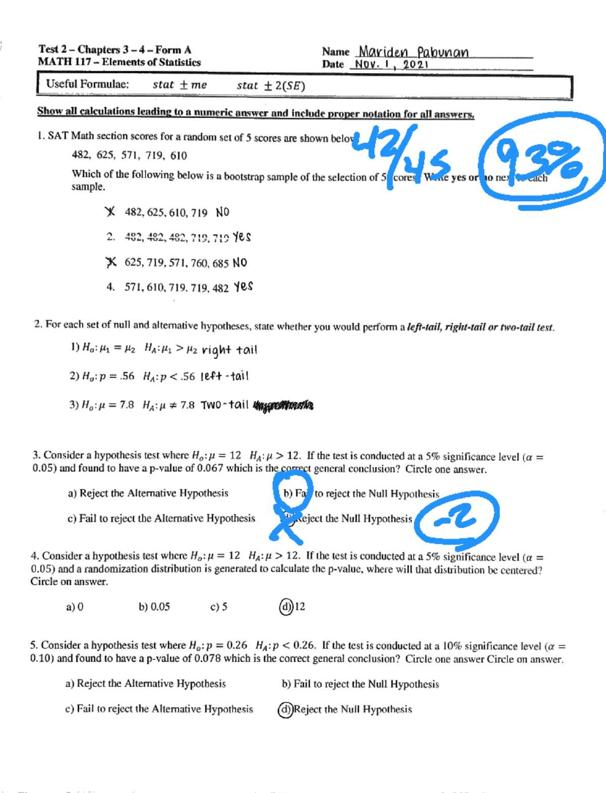 math 117 final exam answers