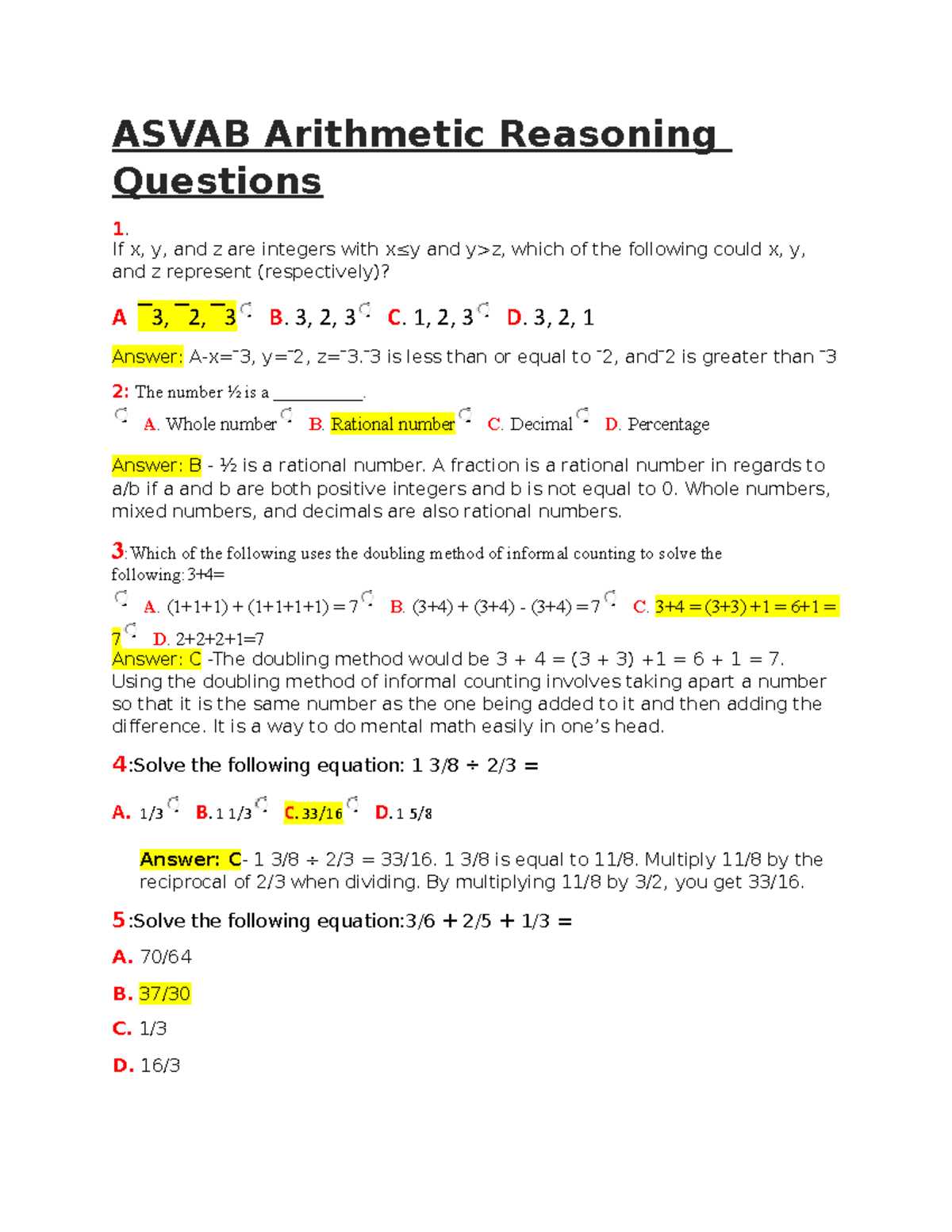 maths aptitude test questions and answers
