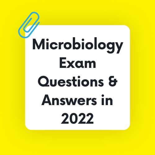 microbiology test questions answers