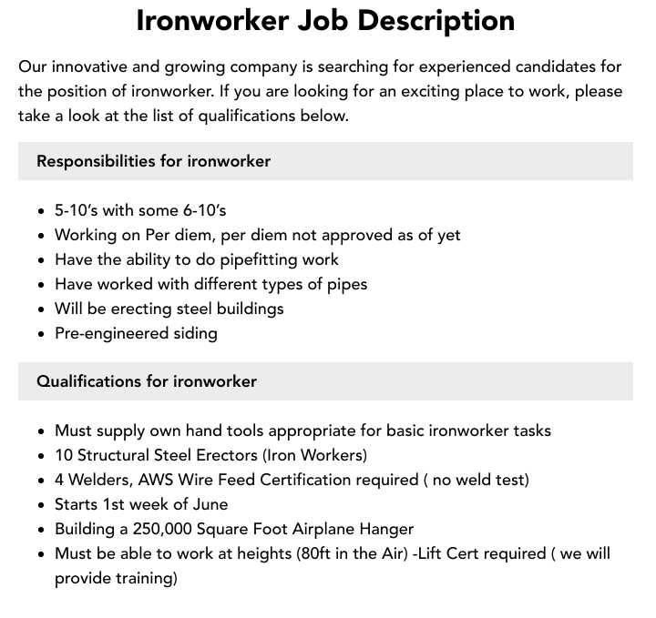 nccer ironworker test answers