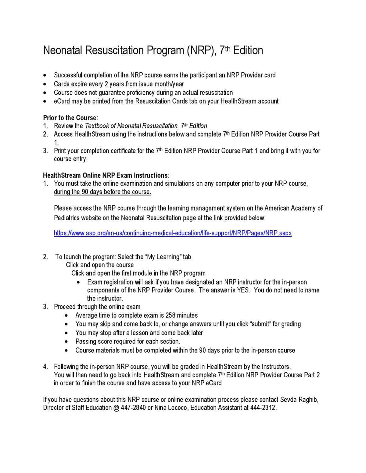 nrp 8th edition advanced provider curriculum exam answers