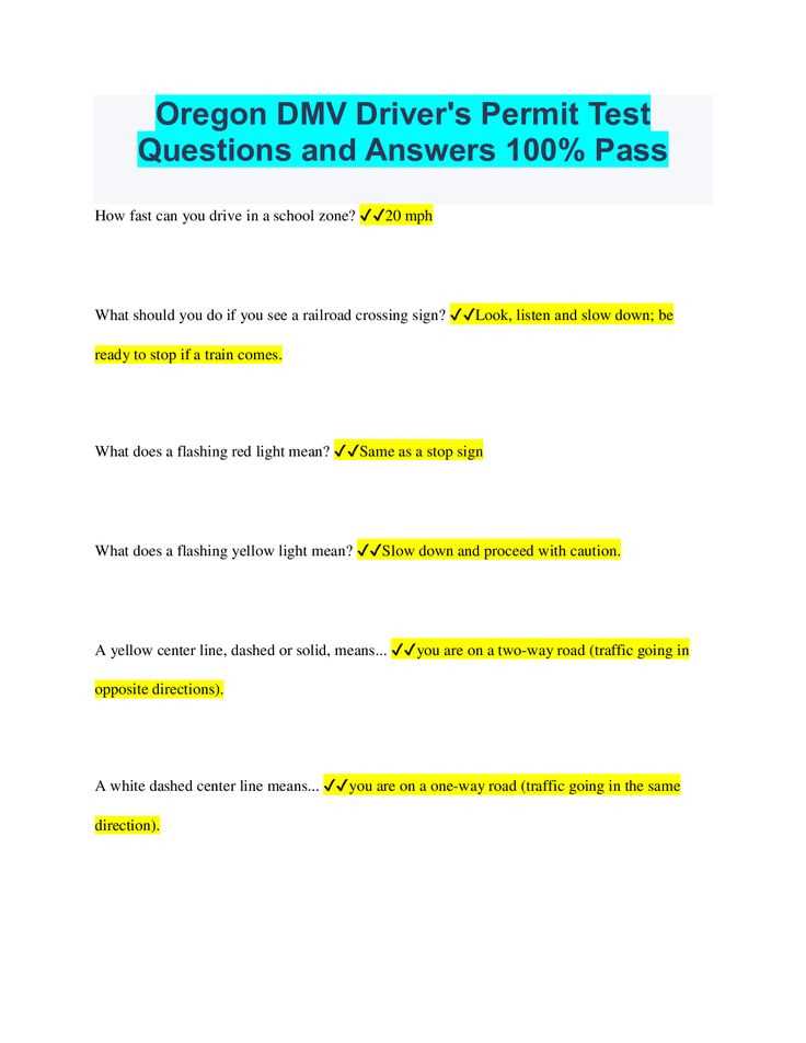 oregon ccb test answers