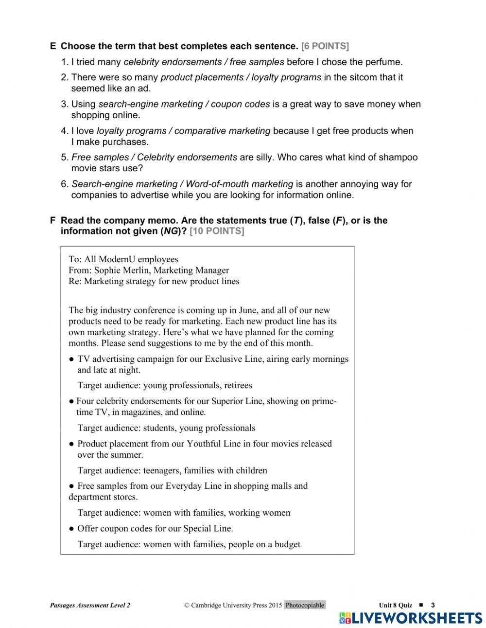 passages 2 final exam answer key