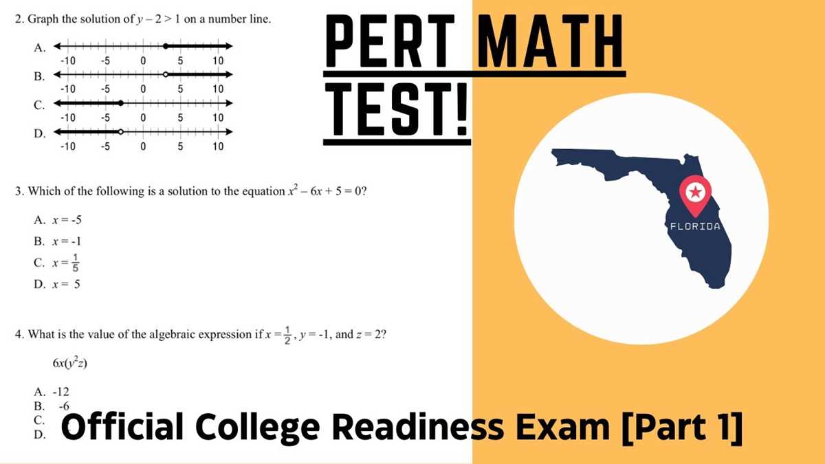 pert math practice test answers