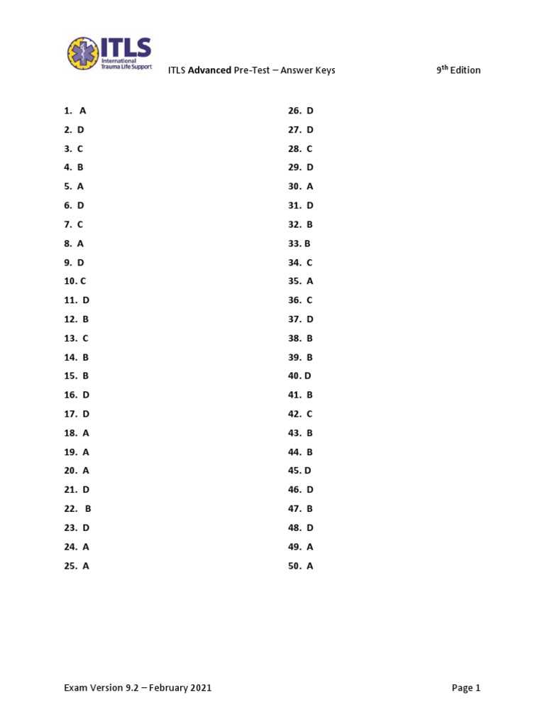 phtls exam answers