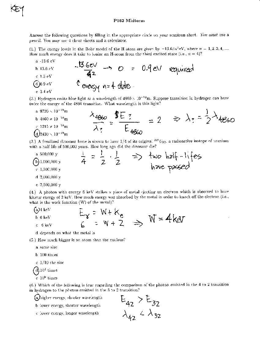 physics 2 midterm exam with answers