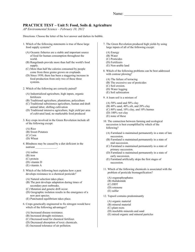 practice test 5 answer key