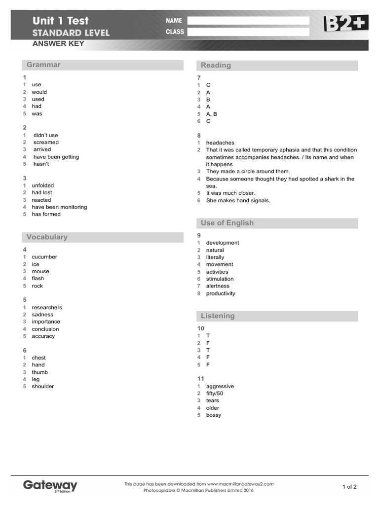 practice tests and answer keys diagnostic test