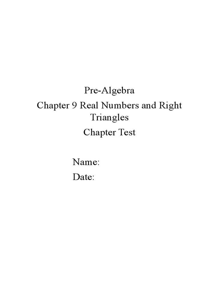 pre algebra chapter 9 test answers