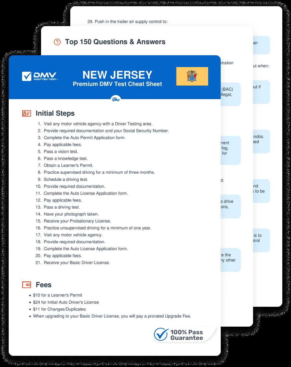 questions and answers for driving test