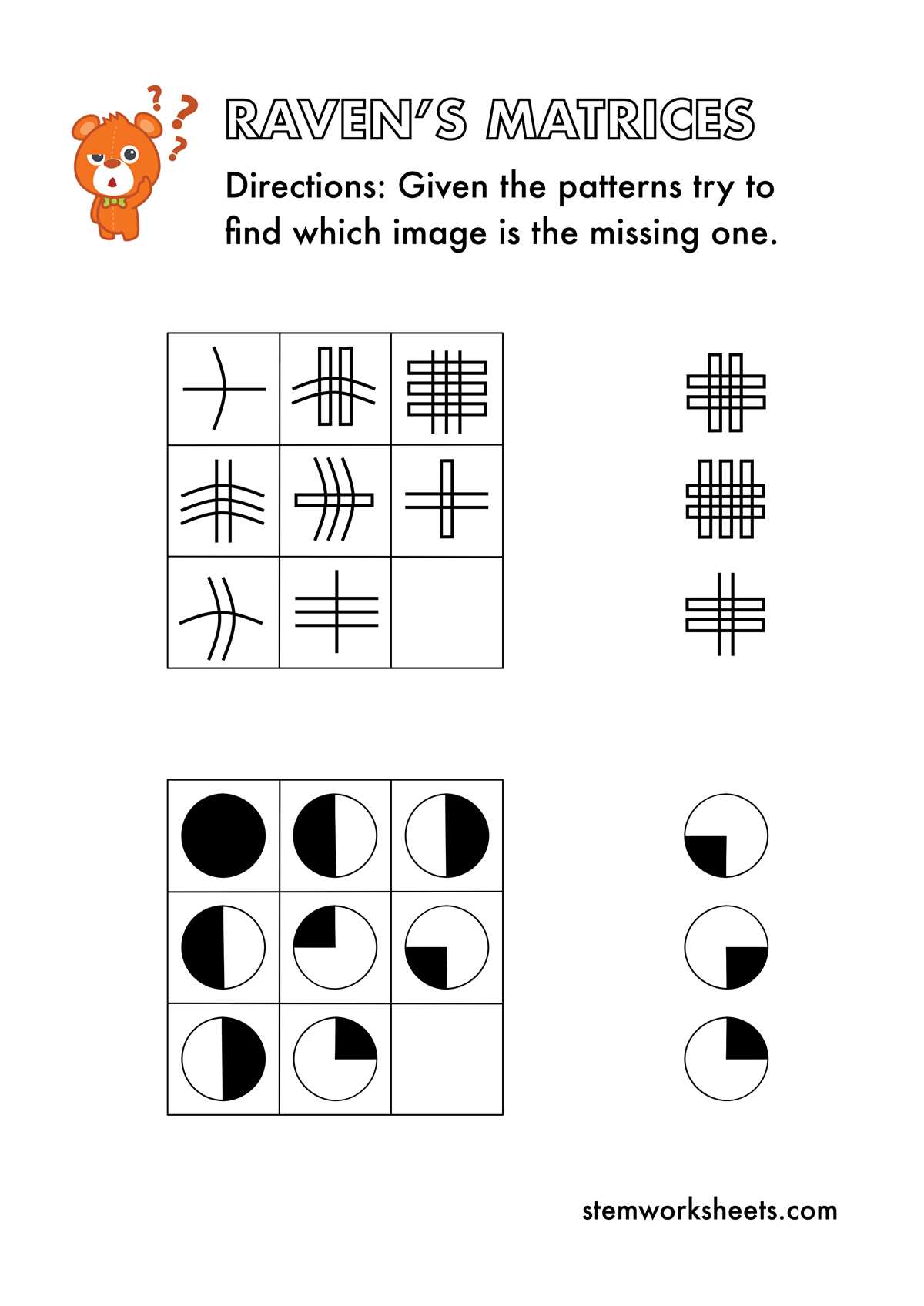 raven iq test answers