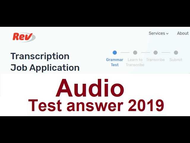 rev transcription test answer