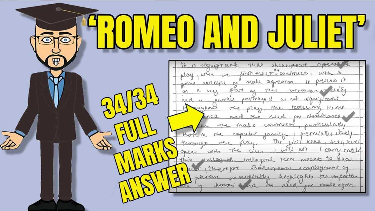 romeo and juliet exam questions and answers