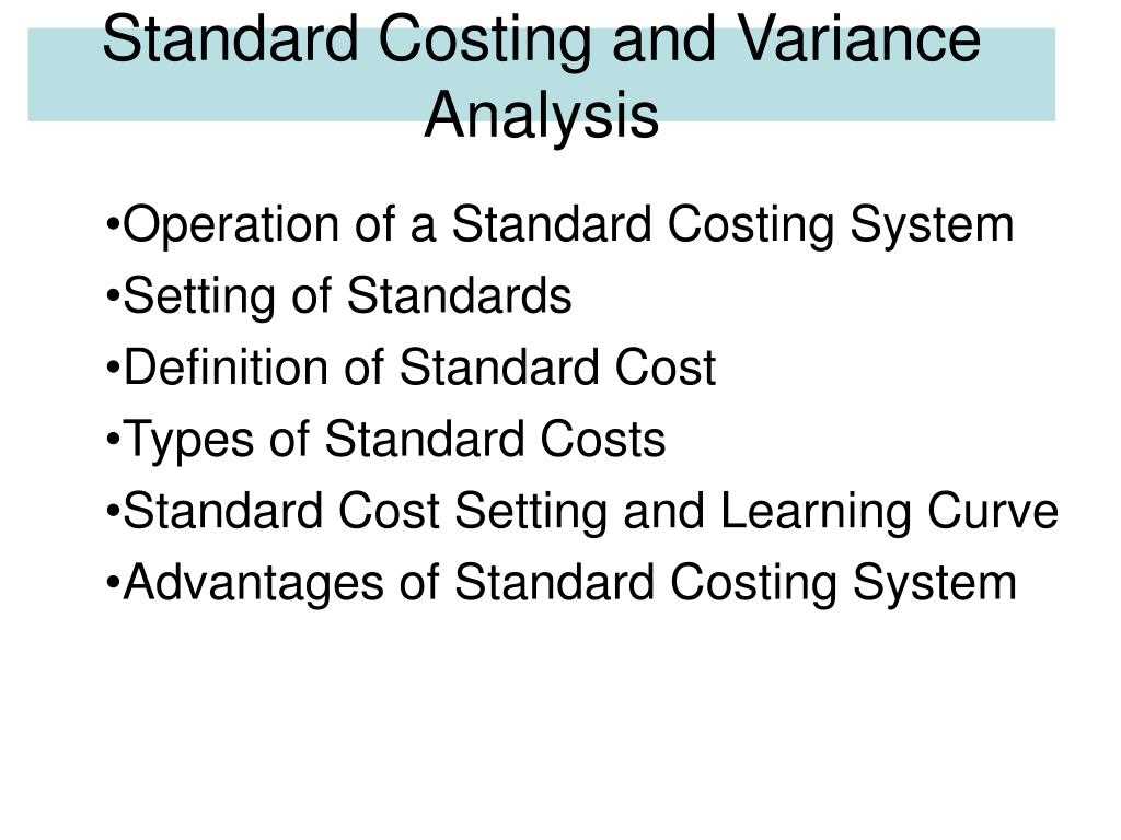 standard costing and variance analysis exam questions and answers