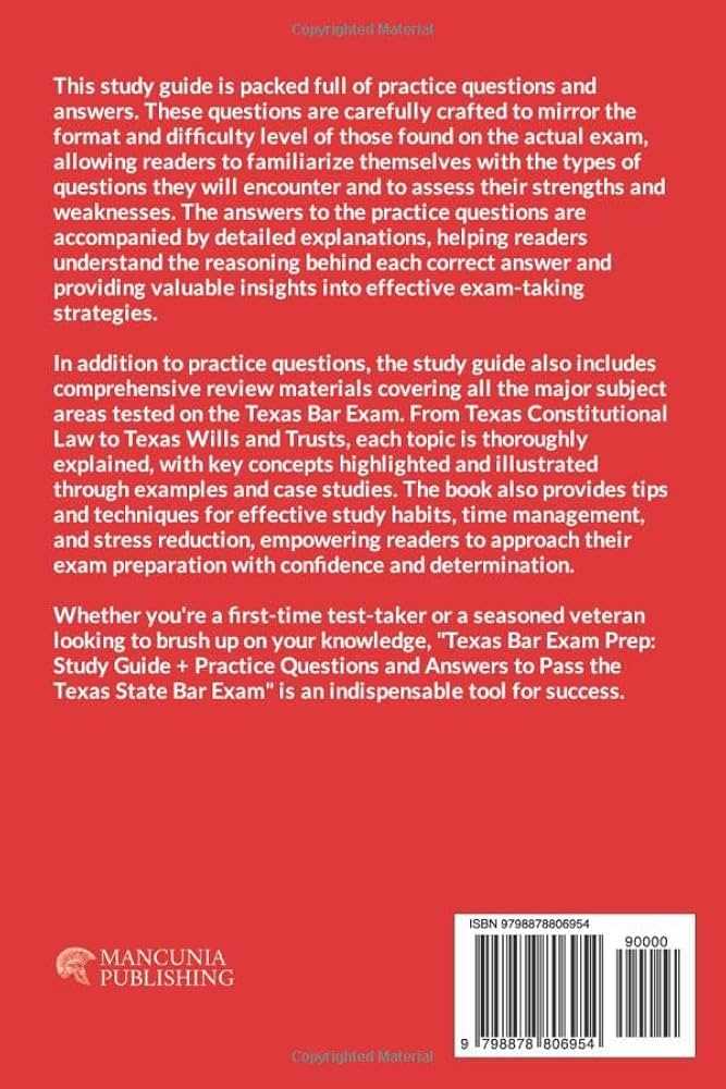 texas bar exam answers