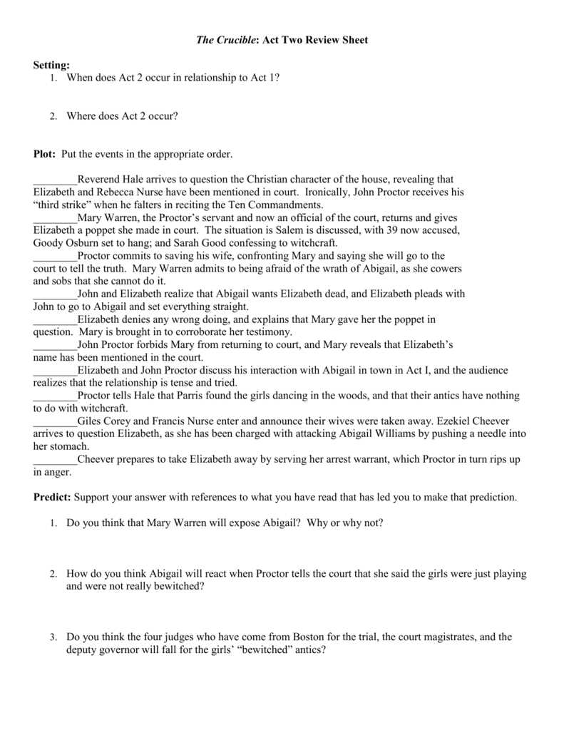 the crucible final exam answer key