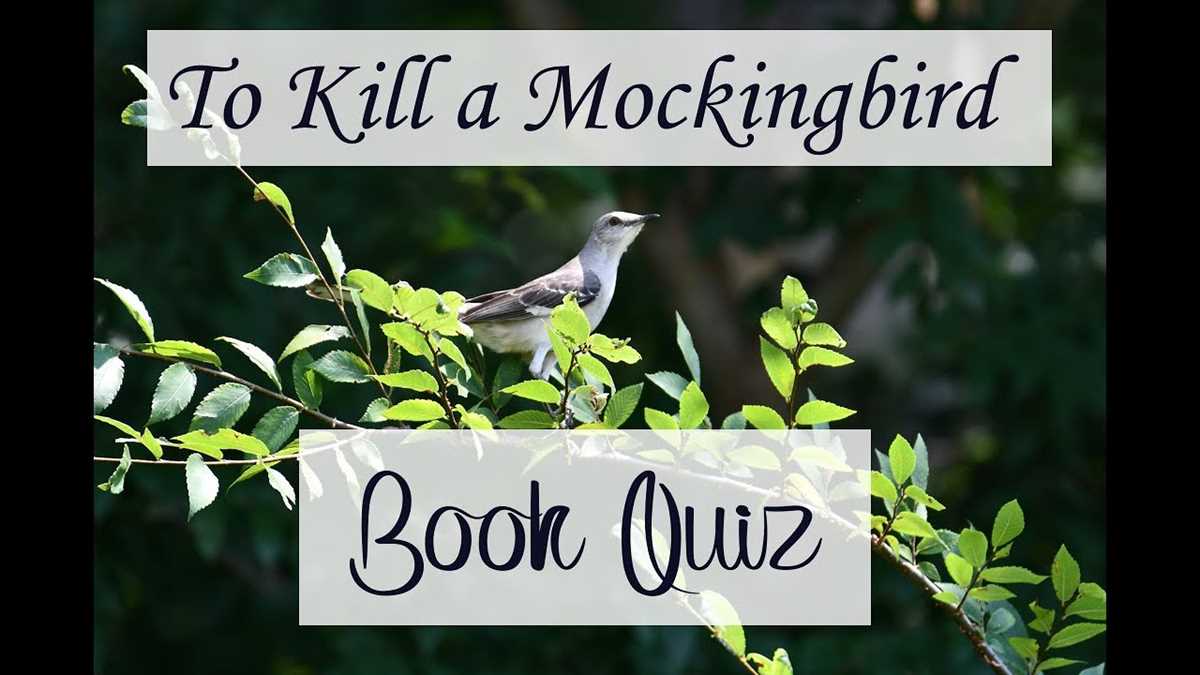 to kill a mockingbird test answers and questions